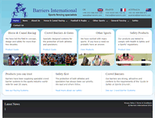 Tablet Screenshot of barriersint.com